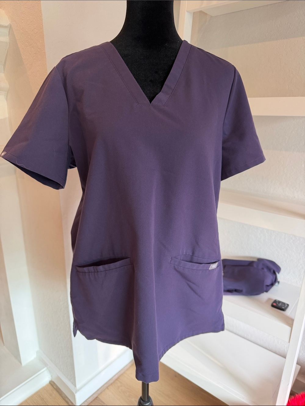 FIGS purple shadow. Scrub Top and Pant